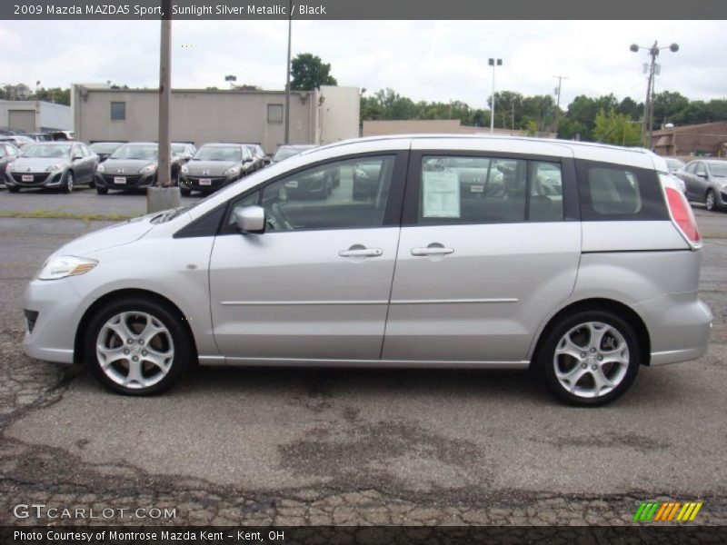 Sunlight Silver Metallic / Black 2009 Mazda MAZDA5 Sport