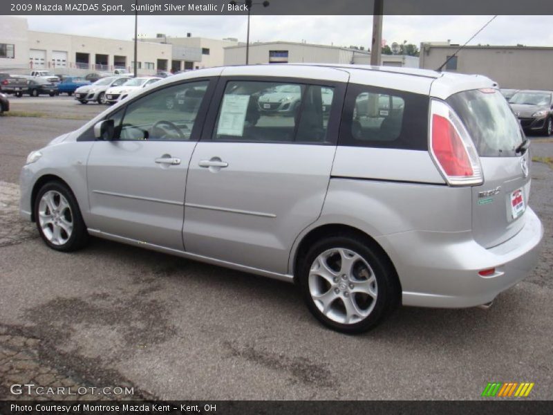 Sunlight Silver Metallic / Black 2009 Mazda MAZDA5 Sport