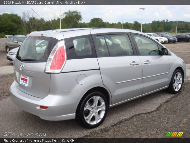 Sunlight Silver Metallic / Black 2009 Mazda MAZDA5 Sport