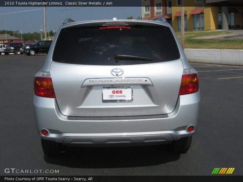 Classic Silver Metallic / Ash 2010 Toyota Highlander Limited