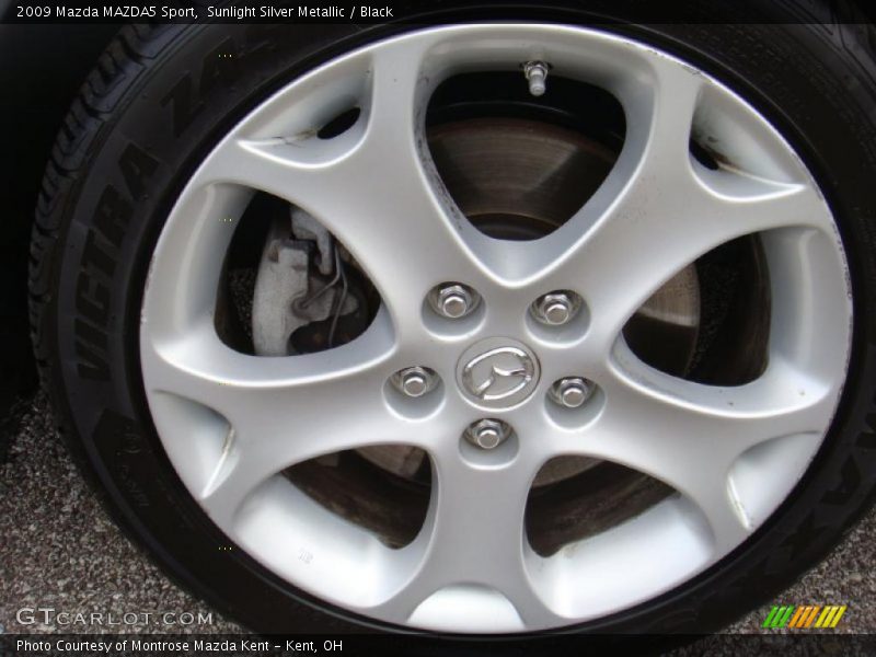 Sunlight Silver Metallic / Black 2009 Mazda MAZDA5 Sport