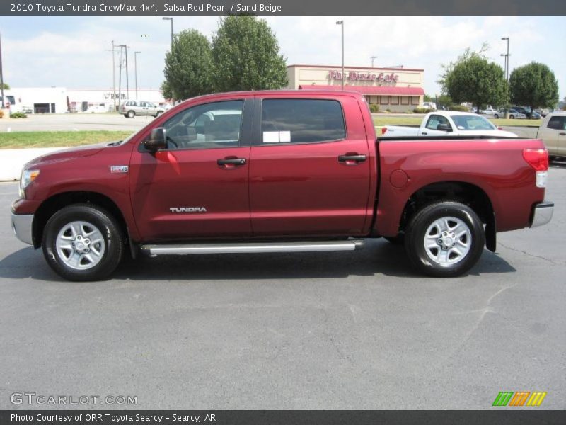 Salsa Red Pearl / Sand Beige 2010 Toyota Tundra CrewMax 4x4