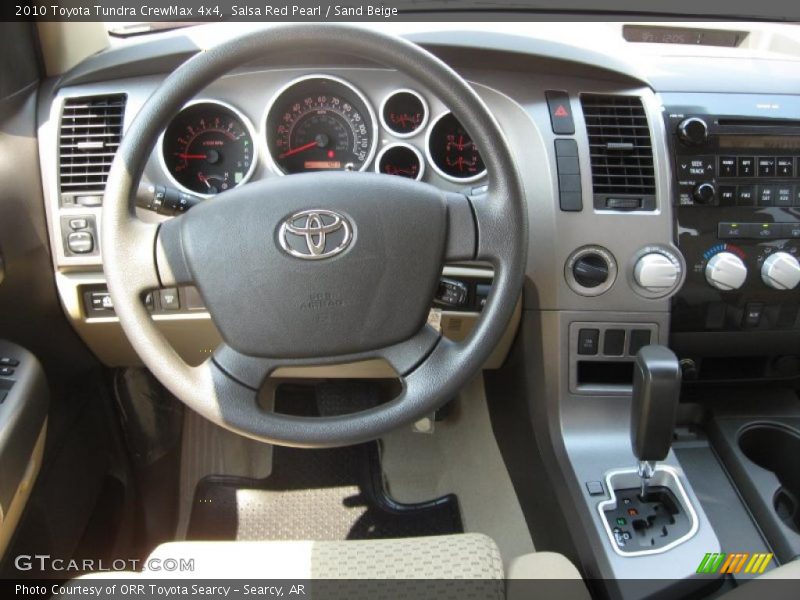 Salsa Red Pearl / Sand Beige 2010 Toyota Tundra CrewMax 4x4