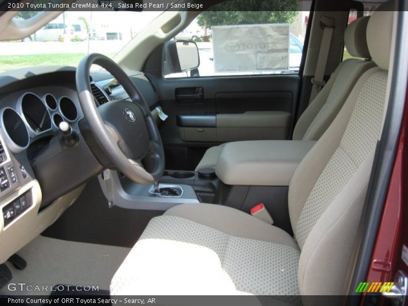 Salsa Red Pearl / Sand Beige 2010 Toyota Tundra CrewMax 4x4