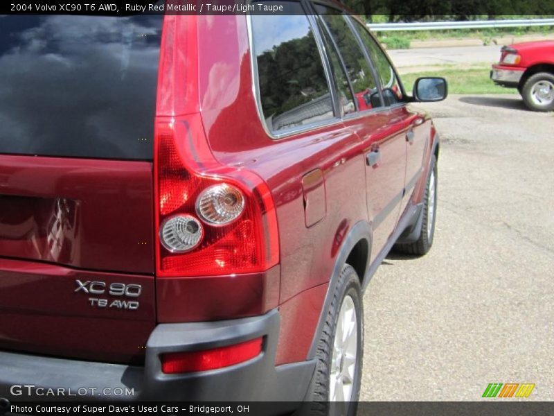Ruby Red Metallic / Taupe/Light Taupe 2004 Volvo XC90 T6 AWD