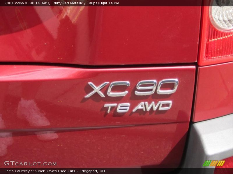 Ruby Red Metallic / Taupe/Light Taupe 2004 Volvo XC90 T6 AWD