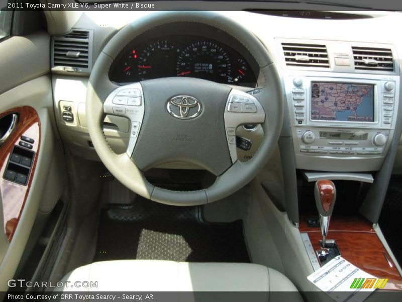 Super White / Bisque 2011 Toyota Camry XLE V6