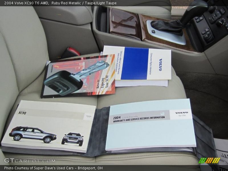 Ruby Red Metallic / Taupe/Light Taupe 2004 Volvo XC90 T6 AWD