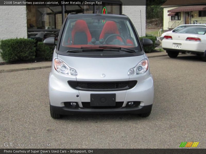 Silver Metallic / Design Red 2008 Smart fortwo passion cabriolet