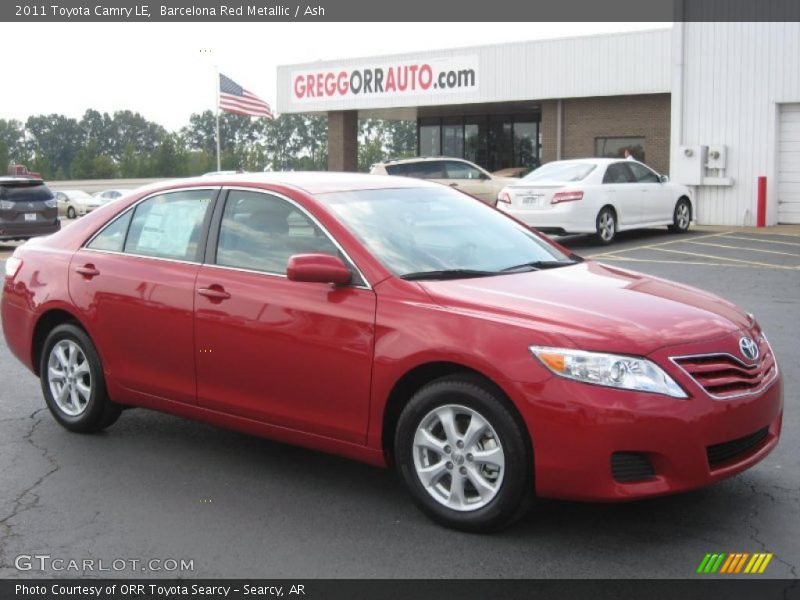 Barcelona Red Metallic / Ash 2011 Toyota Camry LE