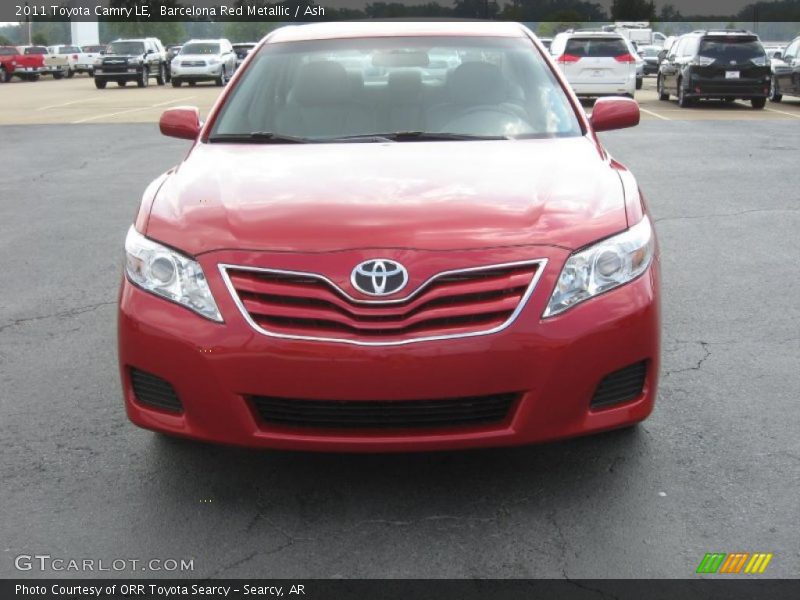 Barcelona Red Metallic / Ash 2011 Toyota Camry LE