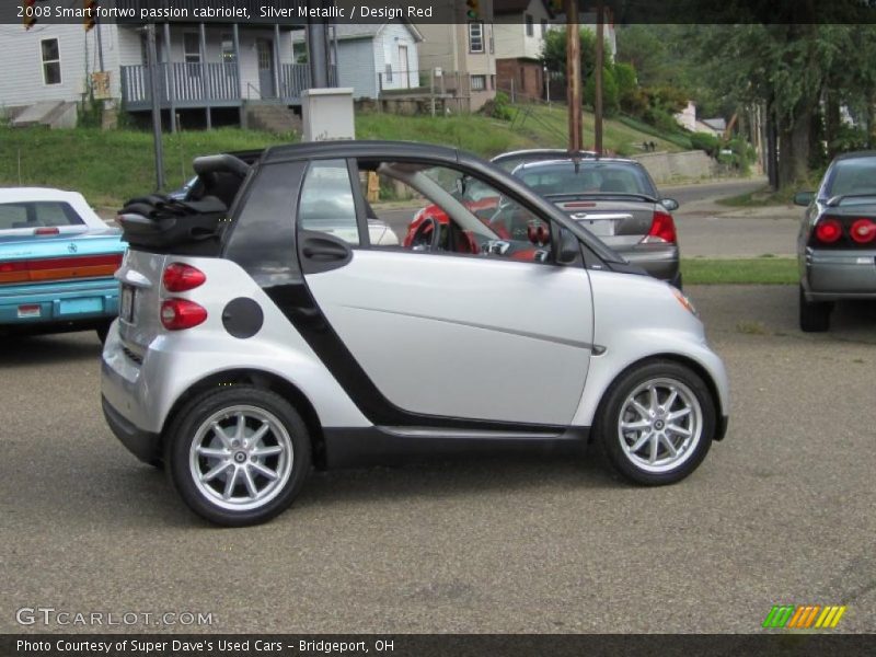 Silver Metallic / Design Red 2008 Smart fortwo passion cabriolet