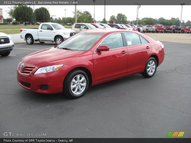 Barcelona Red Metallic / Ash 2011 Toyota Camry LE