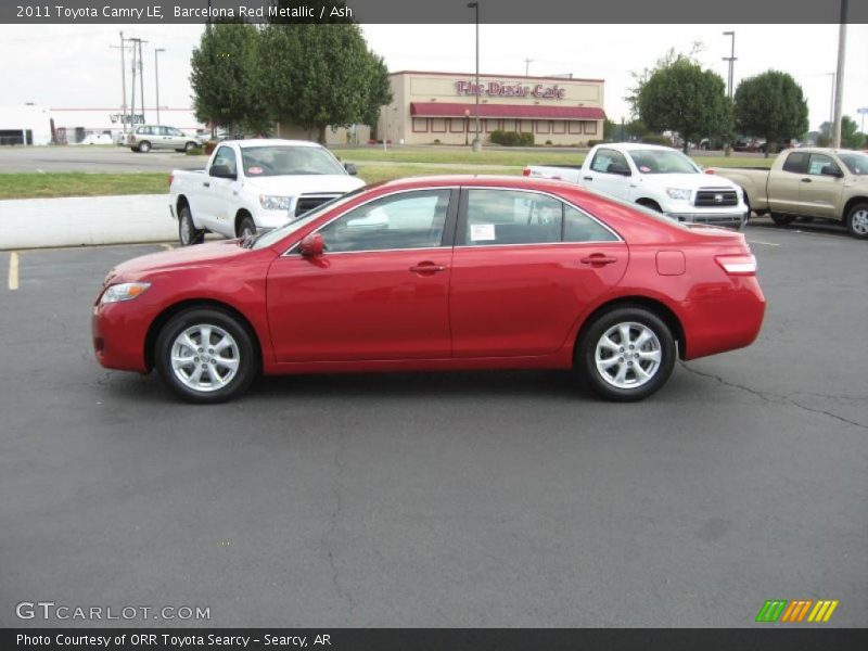 Barcelona Red Metallic / Ash 2011 Toyota Camry LE