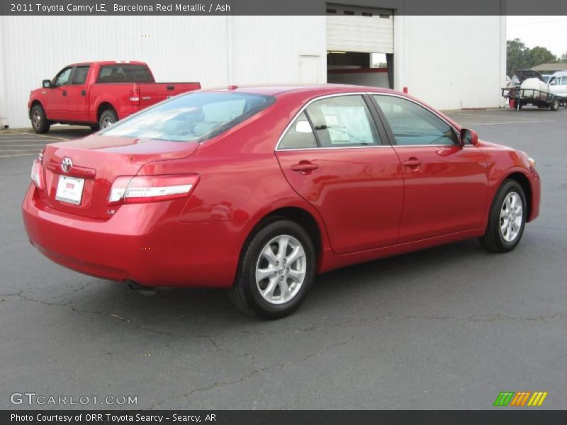 Barcelona Red Metallic / Ash 2011 Toyota Camry LE