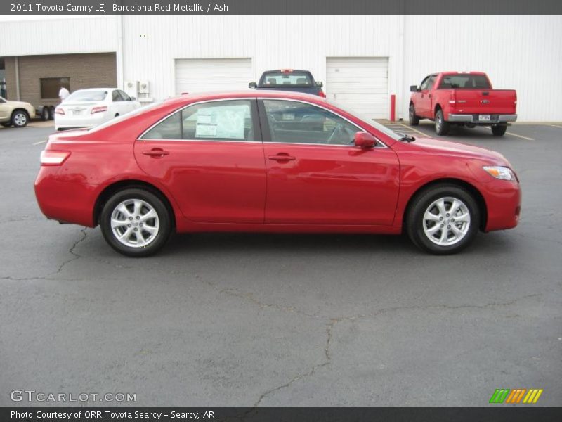 Barcelona Red Metallic / Ash 2011 Toyota Camry LE