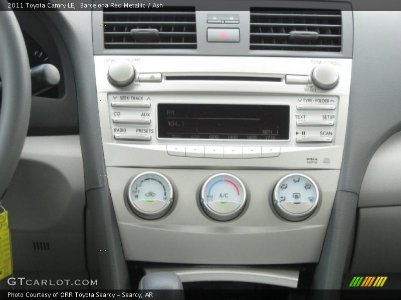 Barcelona Red Metallic / Ash 2011 Toyota Camry LE