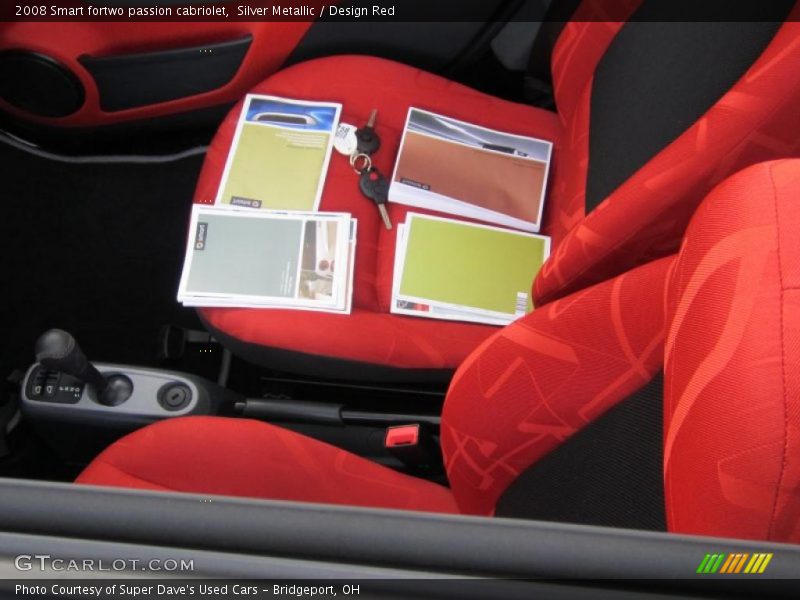 Silver Metallic / Design Red 2008 Smart fortwo passion cabriolet