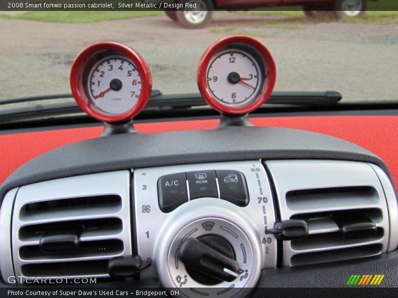 Silver Metallic / Design Red 2008 Smart fortwo passion cabriolet