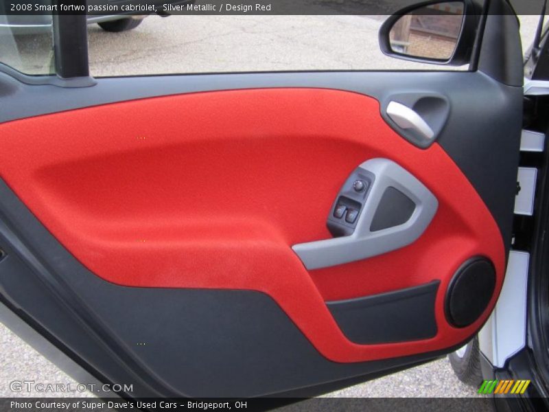 Silver Metallic / Design Red 2008 Smart fortwo passion cabriolet