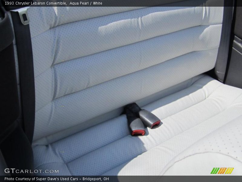 Aqua Pearl / White 1993 Chrysler Lebaron Convertible