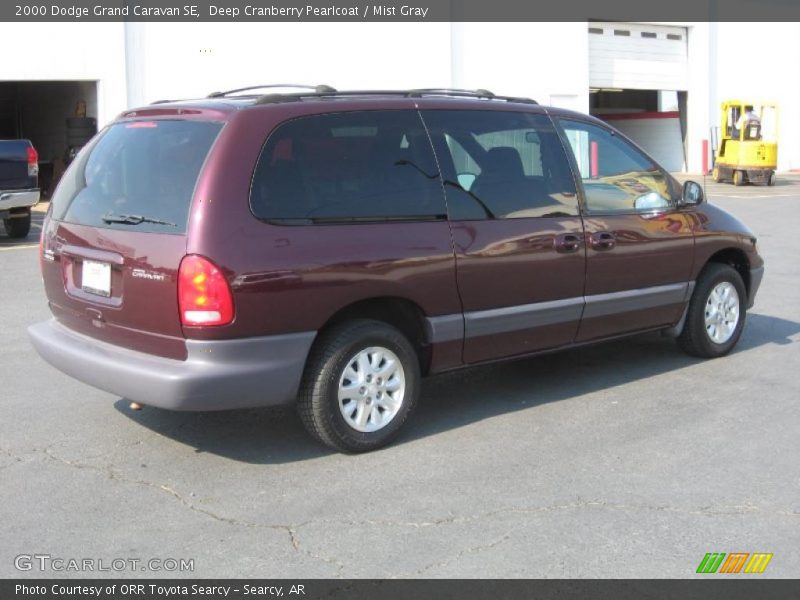 Deep Cranberry Pearlcoat / Mist Gray 2000 Dodge Grand Caravan SE