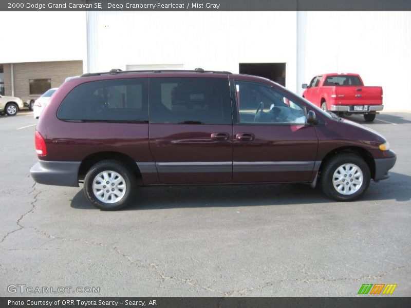 Deep Cranberry Pearlcoat / Mist Gray 2000 Dodge Grand Caravan SE