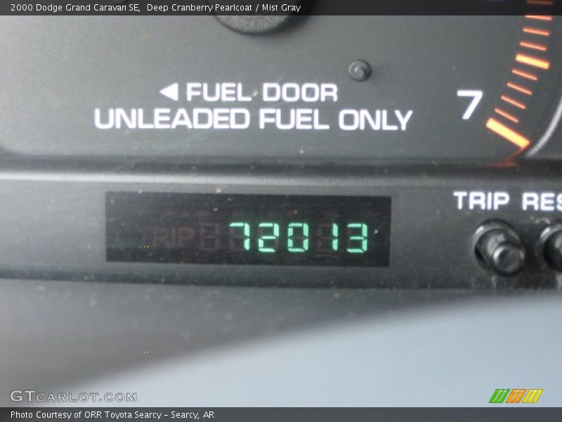 Deep Cranberry Pearlcoat / Mist Gray 2000 Dodge Grand Caravan SE