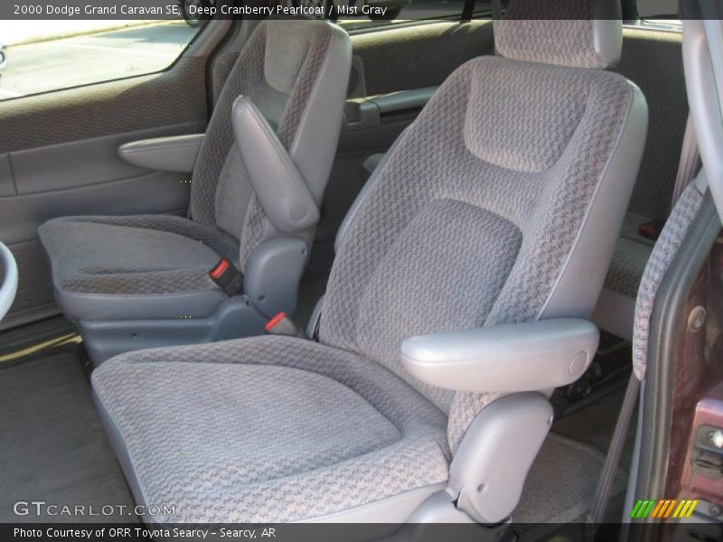 Deep Cranberry Pearlcoat / Mist Gray 2000 Dodge Grand Caravan SE