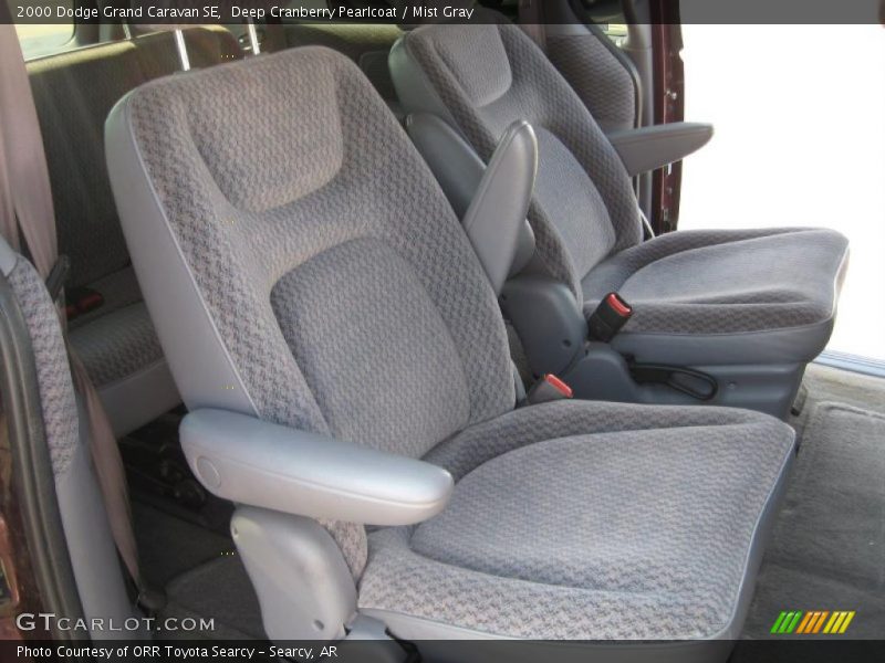 Deep Cranberry Pearlcoat / Mist Gray 2000 Dodge Grand Caravan SE