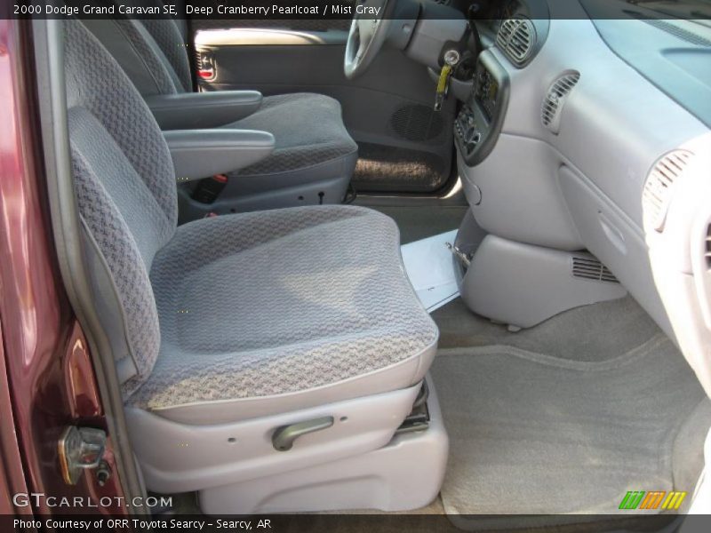 Deep Cranberry Pearlcoat / Mist Gray 2000 Dodge Grand Caravan SE