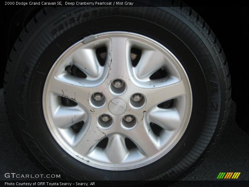 Deep Cranberry Pearlcoat / Mist Gray 2000 Dodge Grand Caravan SE