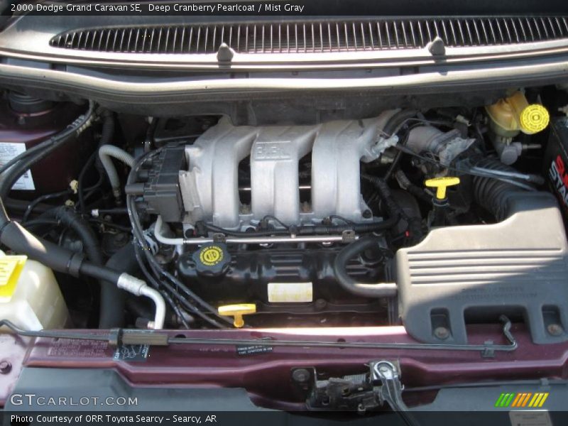 Deep Cranberry Pearlcoat / Mist Gray 2000 Dodge Grand Caravan SE