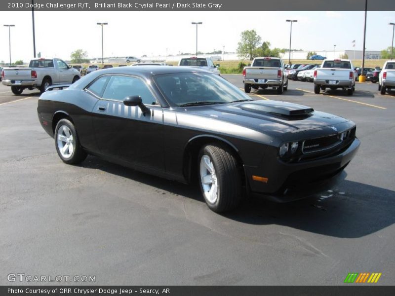 Brilliant Black Crystal Pearl / Dark Slate Gray 2010 Dodge Challenger R/T