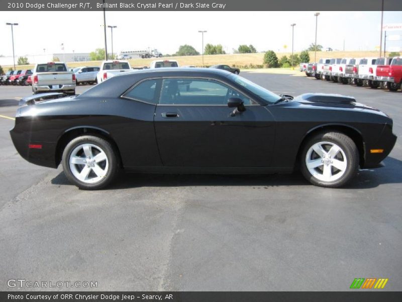 Brilliant Black Crystal Pearl / Dark Slate Gray 2010 Dodge Challenger R/T