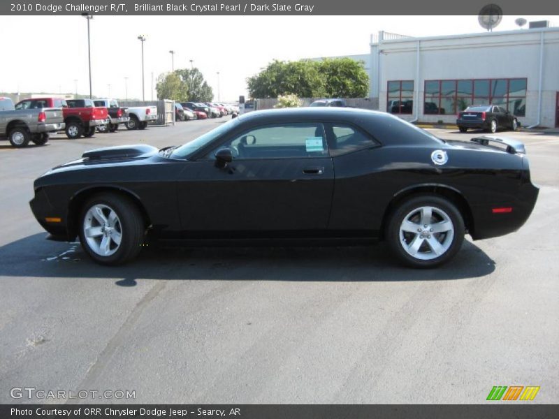 Brilliant Black Crystal Pearl / Dark Slate Gray 2010 Dodge Challenger R/T