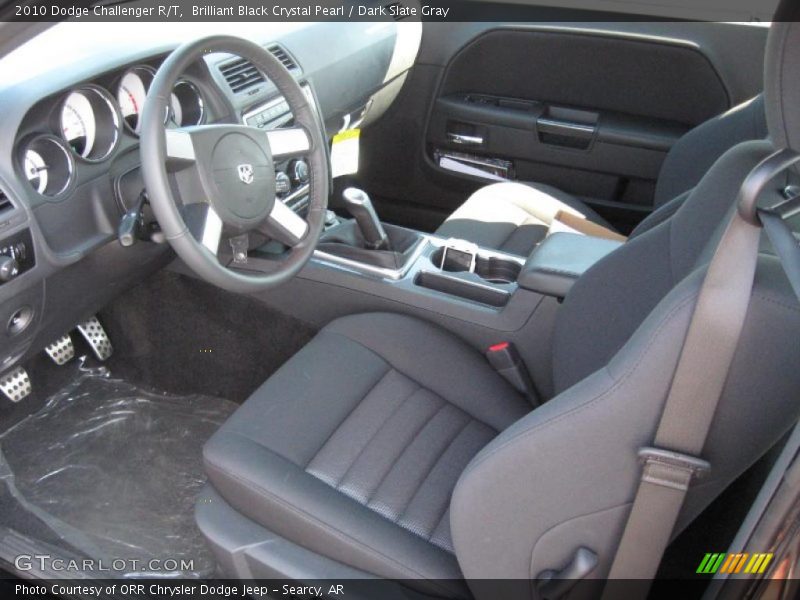 Brilliant Black Crystal Pearl / Dark Slate Gray 2010 Dodge Challenger R/T