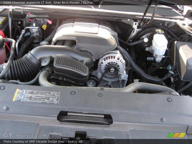 Silver Birch Metallic / Ebony 2008 Chevrolet Avalanche LT 4x4