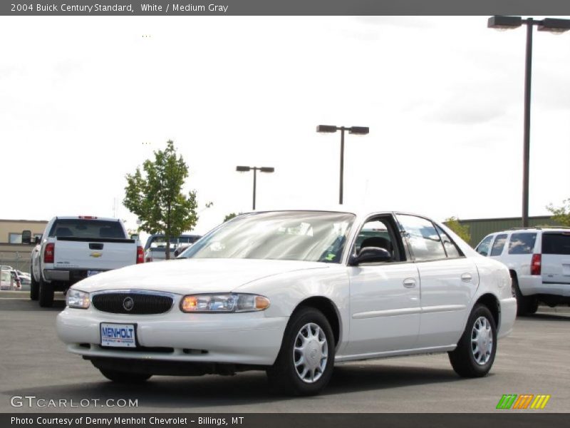 White / Medium Gray 2004 Buick Century Standard