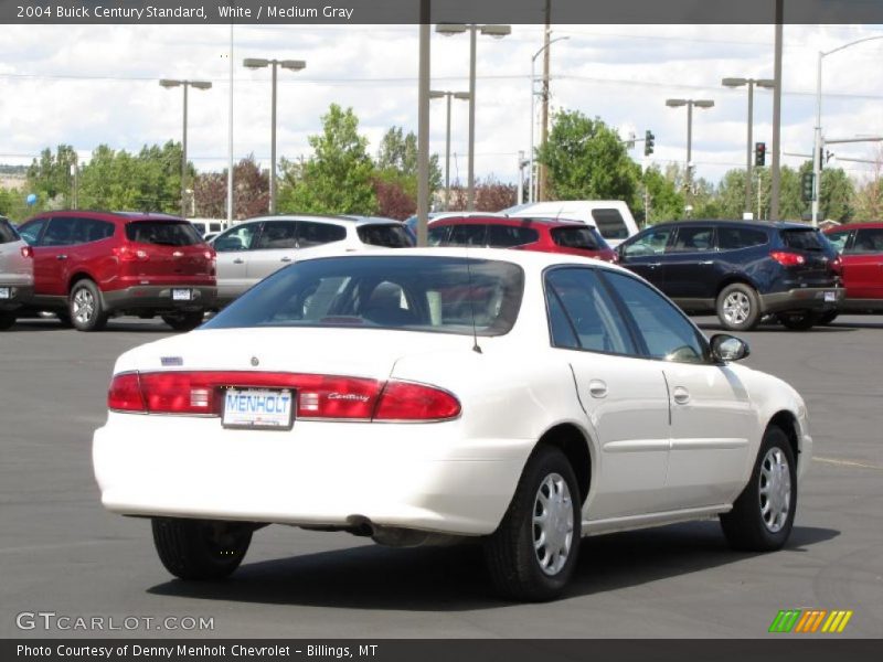White / Medium Gray 2004 Buick Century Standard