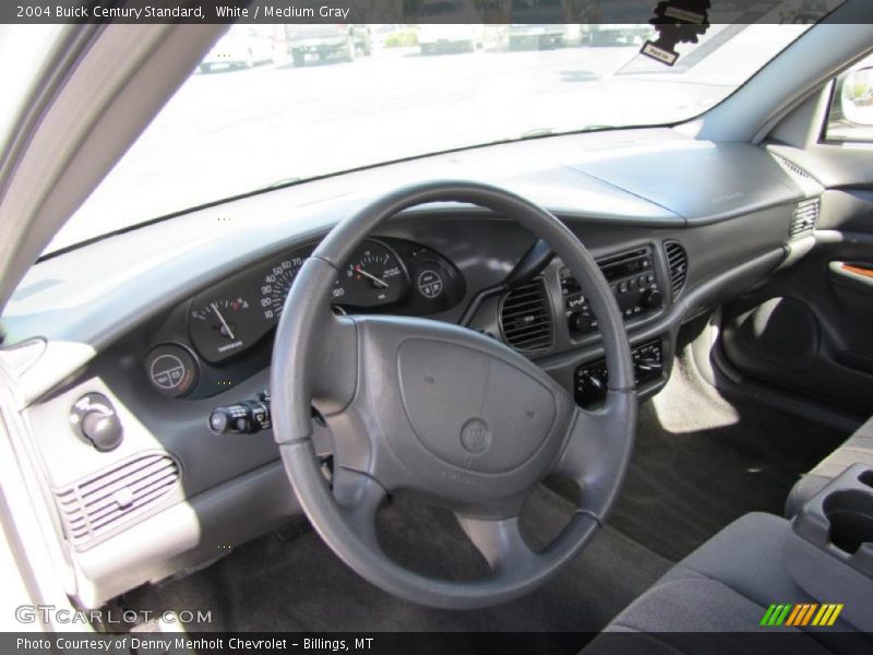 White / Medium Gray 2004 Buick Century Standard