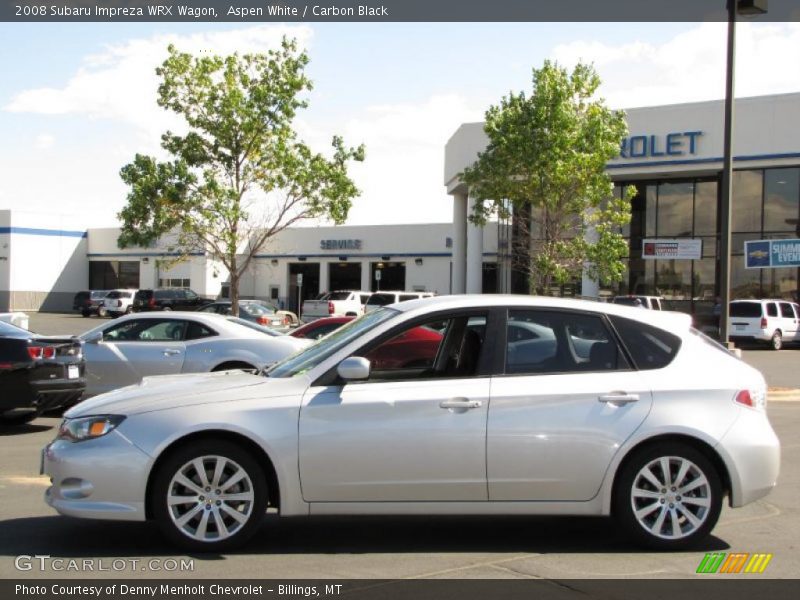 Aspen White / Carbon Black 2008 Subaru Impreza WRX Wagon