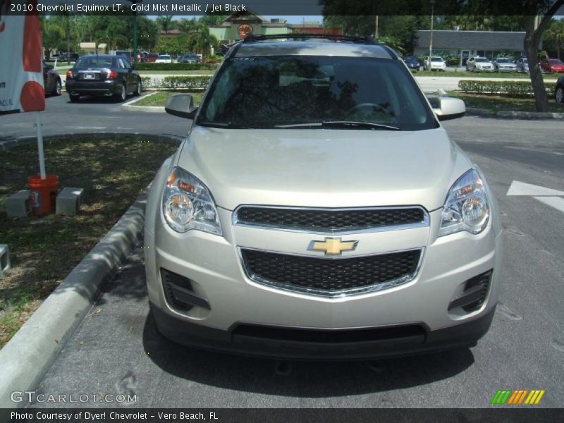 Gold Mist Metallic / Jet Black 2010 Chevrolet Equinox LT