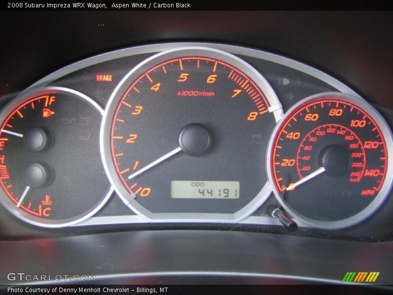 Aspen White / Carbon Black 2008 Subaru Impreza WRX Wagon