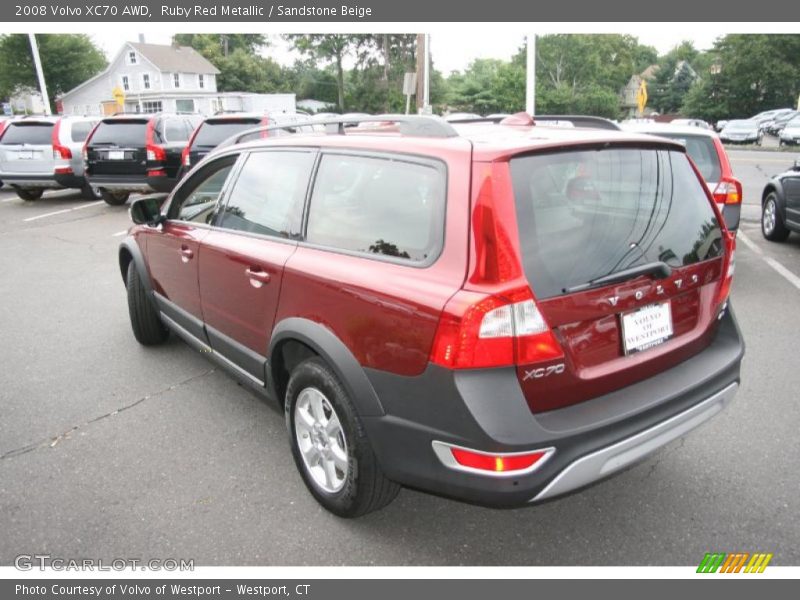 Ruby Red Metallic / Sandstone Beige 2008 Volvo XC70 AWD