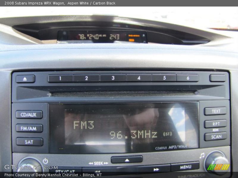 Aspen White / Carbon Black 2008 Subaru Impreza WRX Wagon
