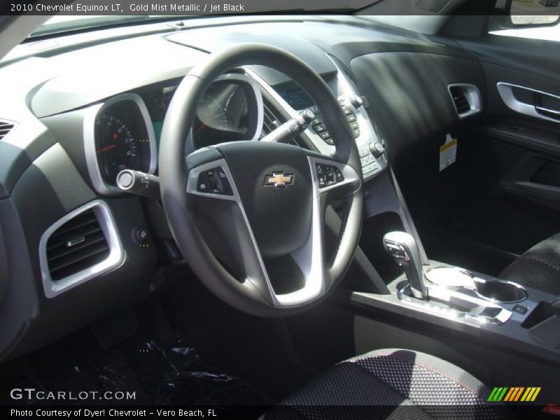Gold Mist Metallic / Jet Black 2010 Chevrolet Equinox LT