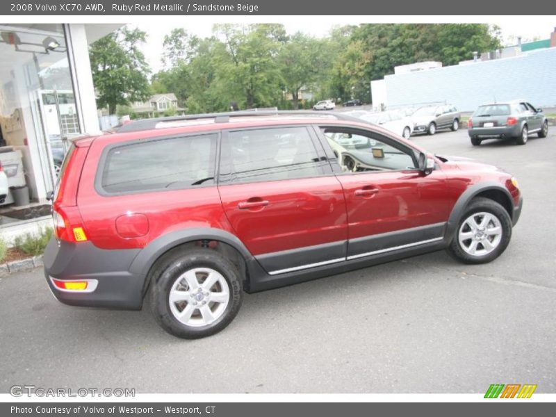 Ruby Red Metallic / Sandstone Beige 2008 Volvo XC70 AWD