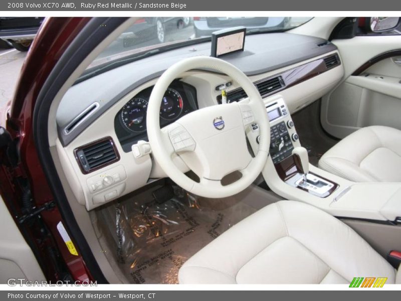 Ruby Red Metallic / Sandstone Beige 2008 Volvo XC70 AWD