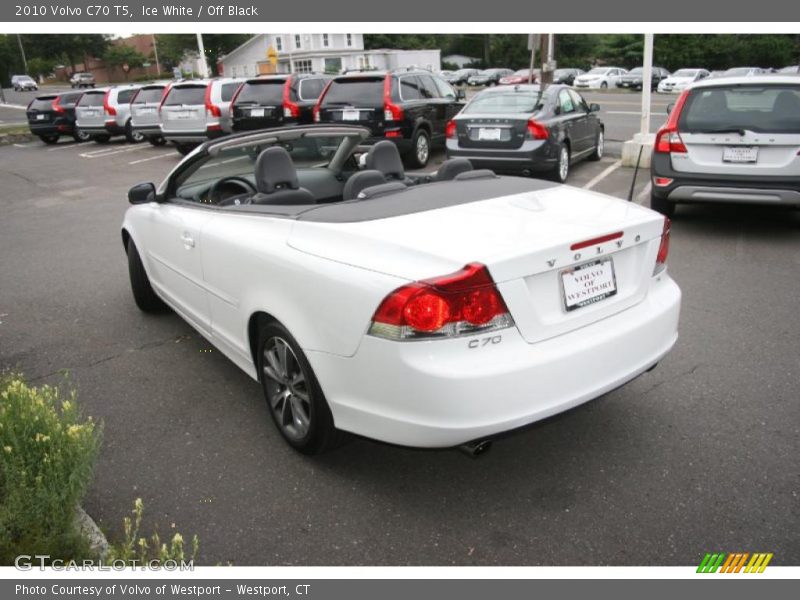 Ice White / Off Black 2010 Volvo C70 T5